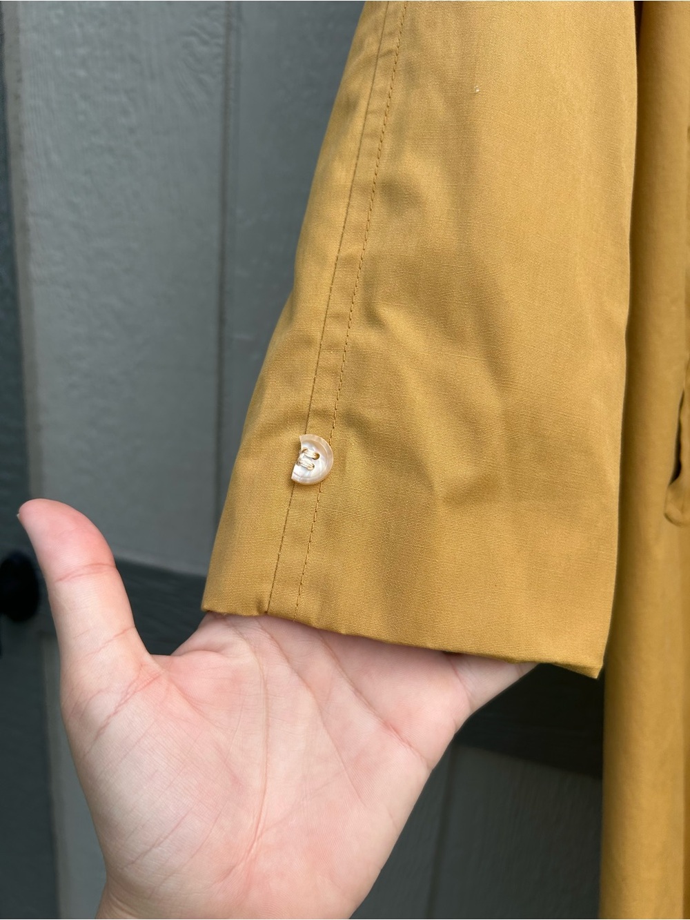 Vintage 1970s Rainfair Yellow Rain Jacket — Distressed, Unique Classic - Picture 2 of 16